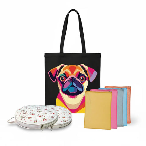 Wrapzy Kitchen Starter Kit | Roti Cover + Vegetable Bag + Tote Bag - Wrapzy