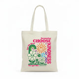 Wrapzy Kindness Canvas Tote Bag - Wrapzy