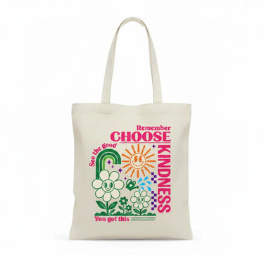 Wrapzy Kindness Canvas Tote Bag - Wrapzy