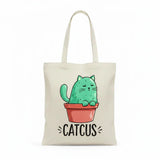 Wrapzy Cactus Canvas Tote Bag - Wrapzy