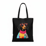 WRAPZY Black Canvas Tote Bag - Wrapzy