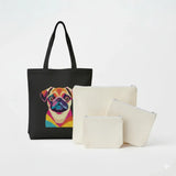 Wrapzy Gift Set — Tote + Pouch | Canvas Tote + Cotton Pouch - Wrapzy