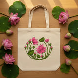 Wrapzy Lotus Bloom Tote Bag - Wrapzy