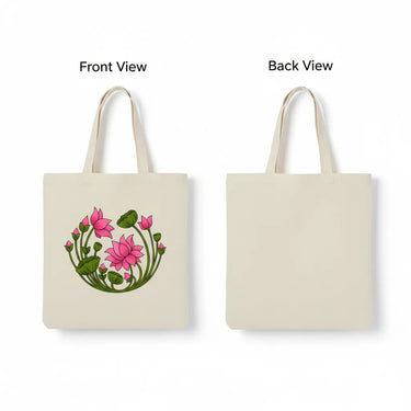 Wrapzy Lotus Bloom Tote Bag - Wrapzy