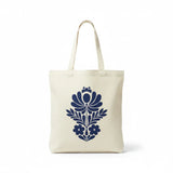 Wrapzy Navy Folk Art Tote Bag - Wrapzy