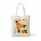 Wrapzy Orange Botanical Tote Bag - Wrapzy