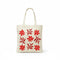 Wrapzy Red Daisy Pattern Tote Bag - Wrapzy