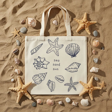 Wrapzy Sea Sand Sun Tote Bag - Wrapzy