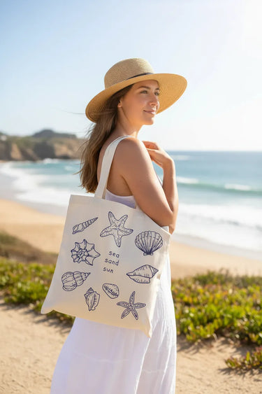 Wrapzy Sea Sand Sun Tote Bag - Wrapzy