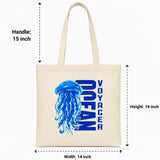 Wrapzy Ocean Canvas Tote Bag - Wrapzy