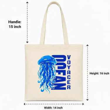 Wrapzy Ocean Canvas Tote Bag - Wrapzy