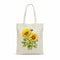 Wrapzy Watercolor Sunflower Tote Bag - Wrapzy