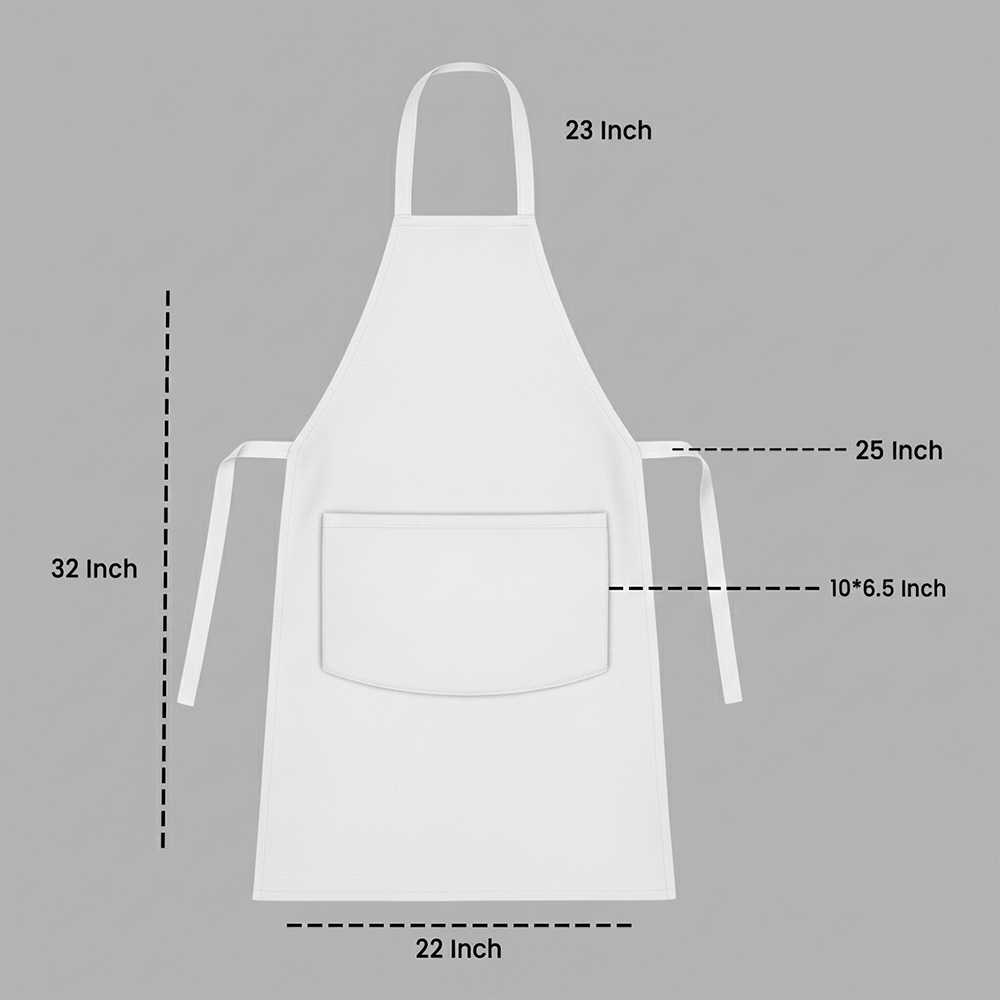 WRAPZY - Waterproof Unisex Solid Kitchen Apron for Men & Women with Adjustable Neck Strap - Apron for Chef - Cooking Apron for Men - Waterproof Apron - Kitchen Dress for Women - Pack of 2 (White)