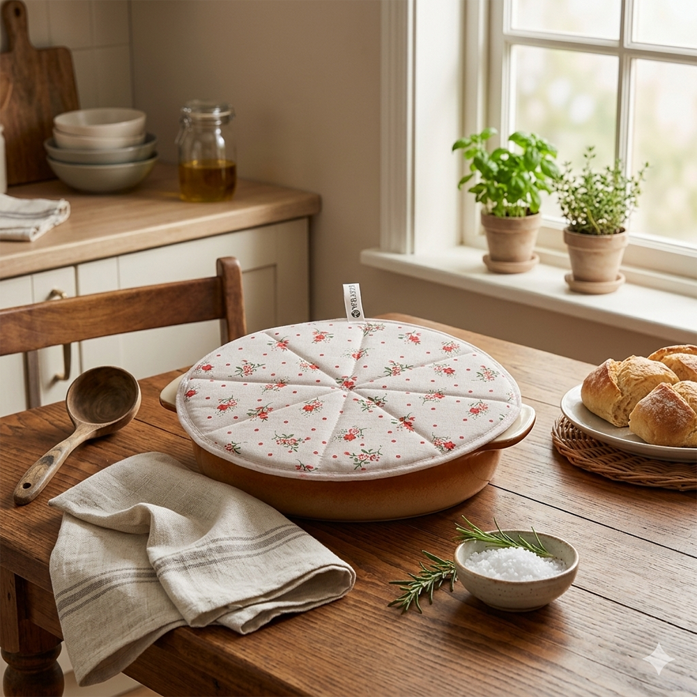 WRAPZY Cotton Roti Cover with Zip | Round Roti Cloth for Keeping Rotis Soft & Fresh | Used for Roti, Paratha, Puri, Naan & Bread | Washable & Reusable | 3 Colour Variants (ORANGE, PACK OF:6)