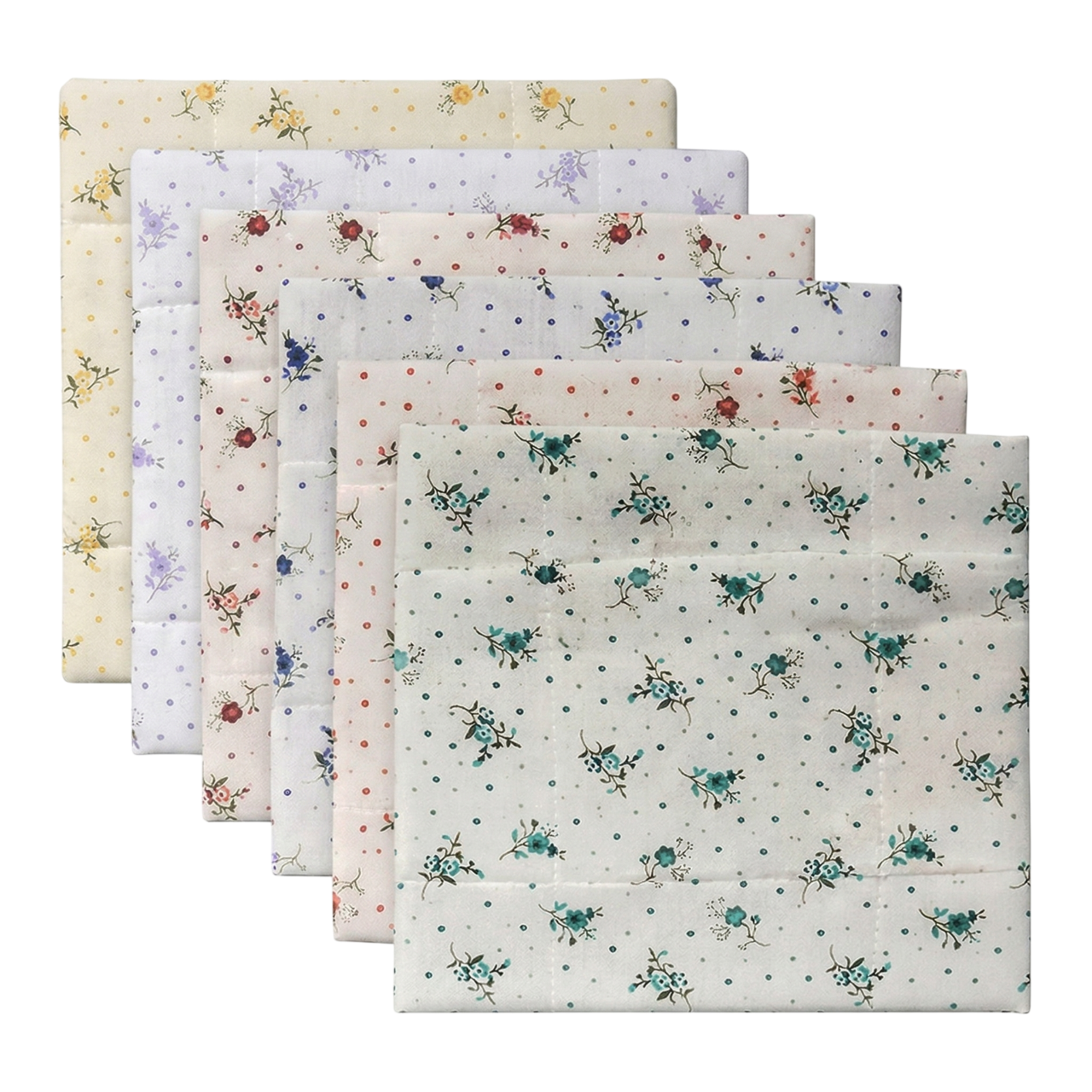 WRAPZY 100% Pure Cotton Roti Cover | Chapati Cloth for Roti, Paratha, Puri, Naan & Tortilla | Eco-Friendly Reusable Food-Safe Kitchen Cloth | Keeps Roti Soft & Fresh Naturally Pack of 6