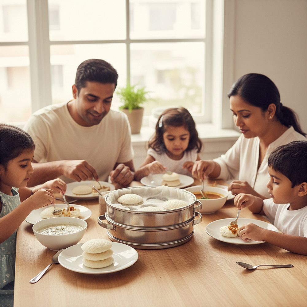 Wrapzy Muslin Idli Cloth ? Unbleached Pure Cotton Idli Steamer Cloth | Reusable Idli Stand Cover | Non-Stick Idli Maker Plate Liner for Soft Idlis, Modak & Momos -30 cm (Pack of 6, Round)